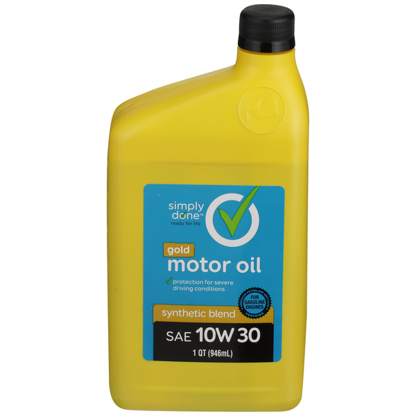 Gold Motor Oil, Synthetic Blend, SAE 10W 30 - SmartLabel™